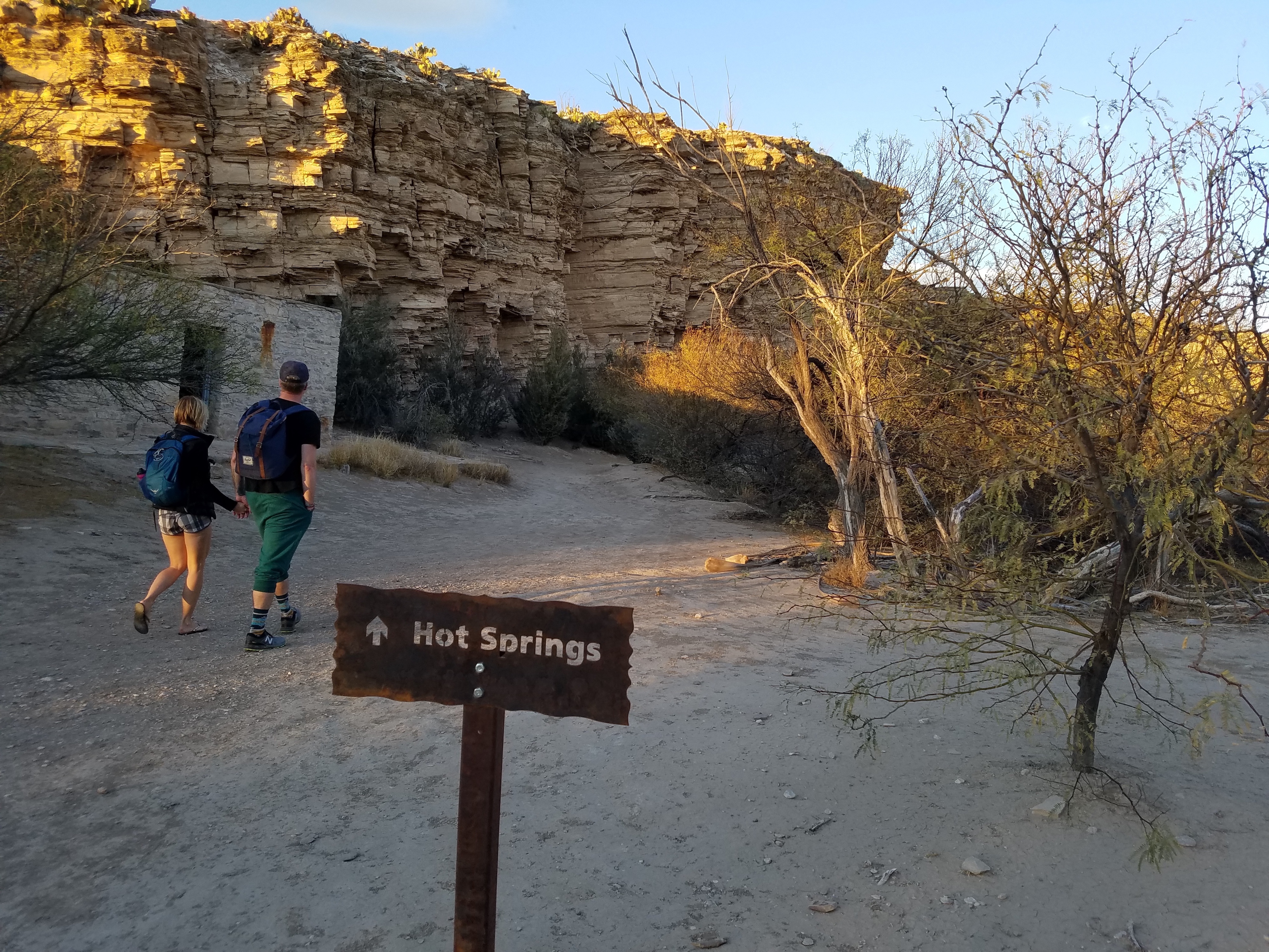 The short trail to the Hot Springs is inviting!