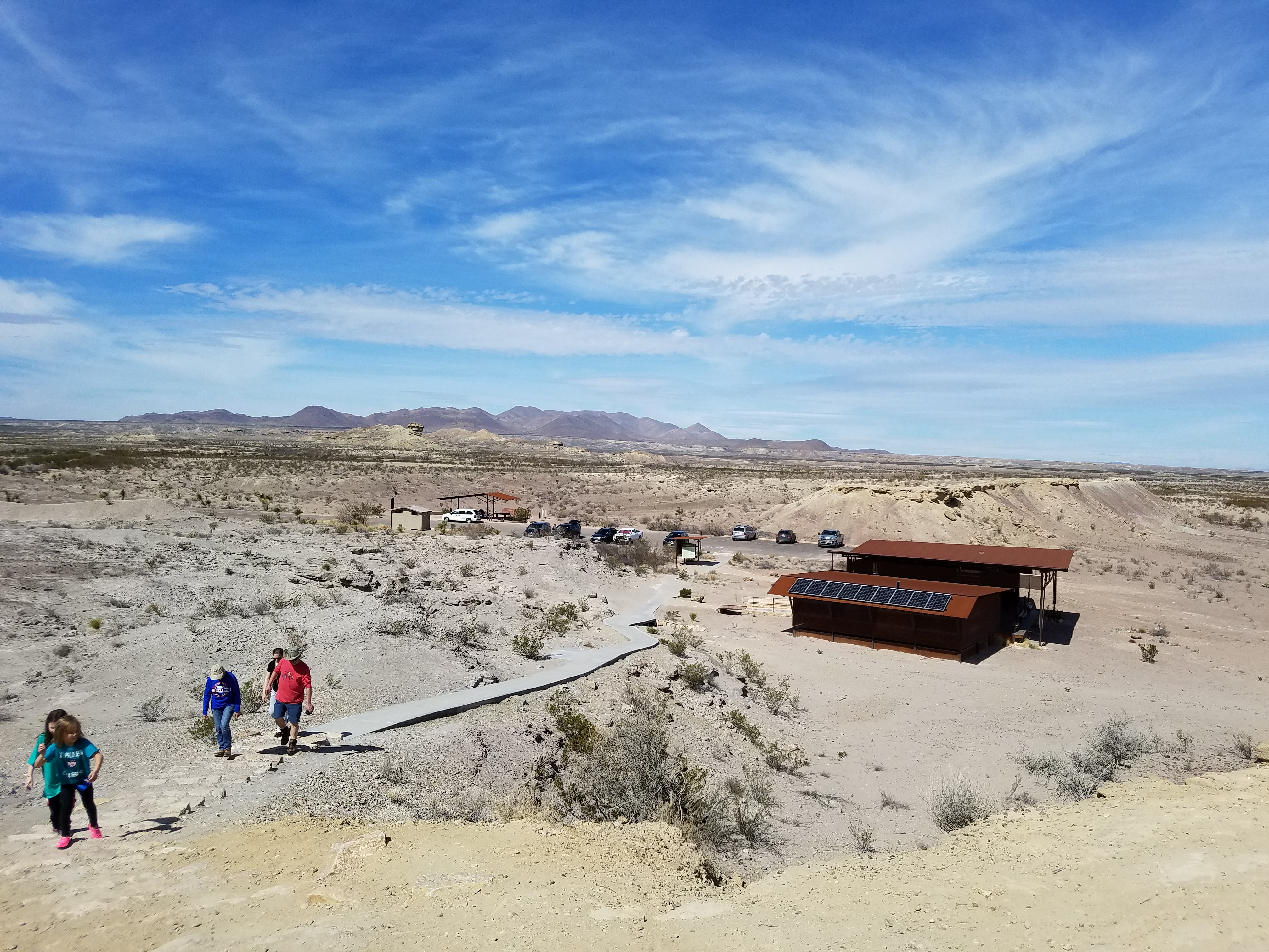 Short hikes are great when it’s hot. This is the overlook trail at the Fossil Exhibit in Big Bend National Park.